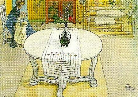 Carl Larsson suzanne med gunlog-suzanne och gunlog China oil painting art